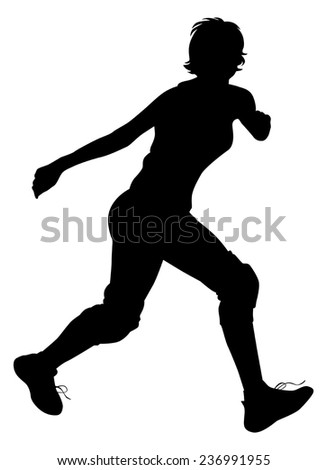 the silhouette of a volleyball player on white background vector