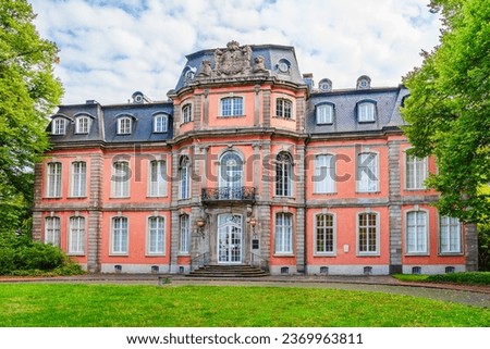 Dusseldorf, North Rhine Westphalia, Germany: The Goethe museum housed in the Jagerhof castle Royalty-Free Stock Photo #2369963811