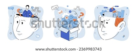 Positive thinking. Vector illustration. Cultivating positive mindset leads to greater happiness The power positive thinking lies in its ability to shape our reality Developing positive mindset takes Royalty-Free Stock Photo #2369983743