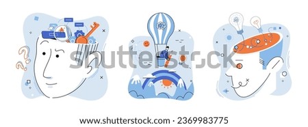 Positive thinking. Vector illustration. Surrounding yourself with positivity nurtures peaceful state mind Positive thinking can be catalyst for personal growth The positive thinking metaphor reminds