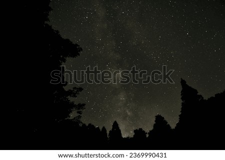 The Milky Way over a summer night in Japan