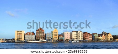 the city of Willemstad the capital of the island of Cuaracao in the Dutch Caribbean Royalty-Free Stock Photo #2369993353
