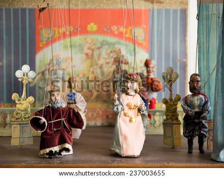 Old marionettes  Royalty-Free Stock Photo #237003655