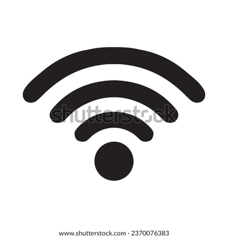 Wi Fi icon vector. Wireless internet logo design. Wifi vector icon illustration isolated on white background