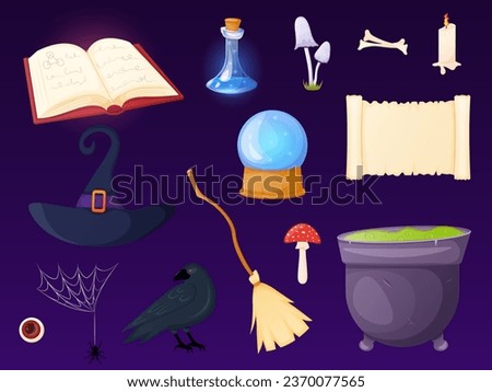 Halloween magic items for witchcraft
