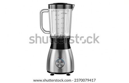 Blender: An appliance for mixing and blending food and drinks. Royalty-Free Stock Photo #2370079417
