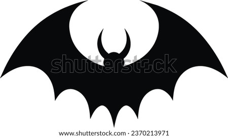 Bat animal vector isolated icon. Bat emoji illustration.