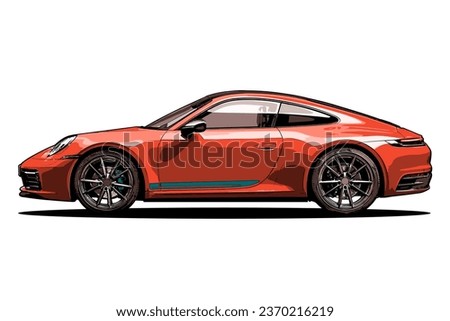Car vector illustration. White background. Car illustration 