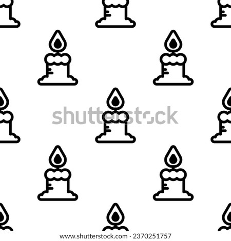 Candle seamless pattern background .