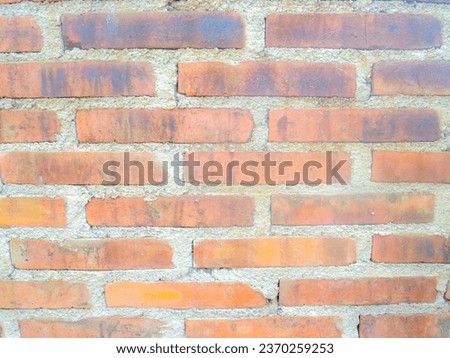 The raw material for red bricks consists of the basic material in the form of clay with or without the use of mixed materials. Royalty-Free Stock Photo #2370259253