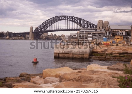 Photo of thw Sydney Harbour Bridge from near the Marrinawi Cove lookout