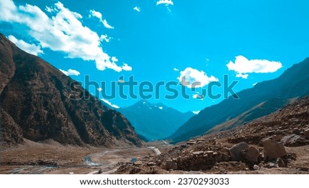 Mountain landscape, Neelum Valley, Azad Kashmir, Northern Pakistan