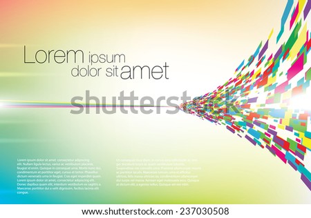 Abstract colorful vector background template