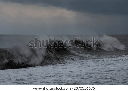 storm on the Black Sea, waves on the sea
