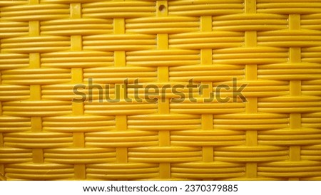 This plastic woven material is usually used for the plastic furniture industry because it is cheap and can be sold at a cheap price too