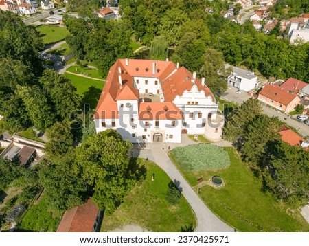 Aerial picture of the Zámek in Blansko