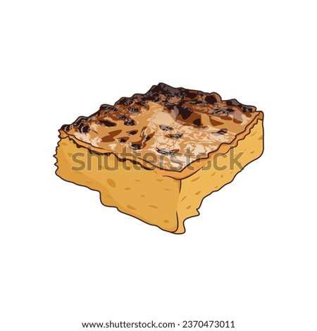 Enhance your culinary projects with our beautiful cassava cake illustrations. Perfect for cookbooks, food blogs, menus, and more, our illustrations are a sweet addition to any creative project. Royalty-Free Stock Photo #2370473011