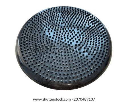 Black balance disc for fitness Royalty-Free Stock Photo #2370489107