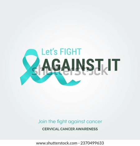 Courageous Women. Fight Cervical Cancer Vector Background Posters