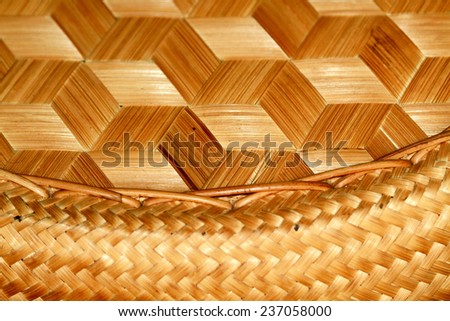 Thai, Laos bamboo sticky rice container texture