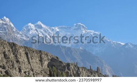 Rakaposhi also known as Dumani is a mountain within the Karakoram range. 
