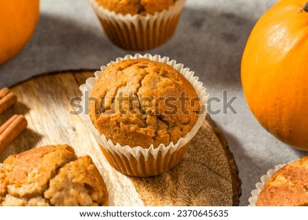 Homemade Sweet Pumpkin Bread Muffins Ready to Eat