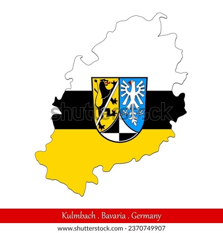 Kulmbach Flag - Bavaria, Germany (EPS)