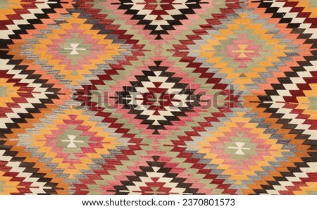 High quality traditoinal kilim pattern for digital print Royalty-Free Stock Photo #2370801573