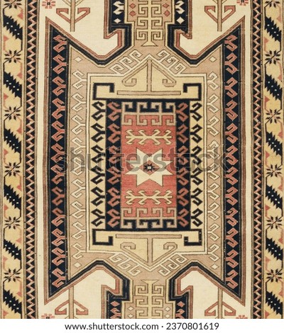 High quality traditoinal kilim pattern for digital print Royalty-Free Stock Photo #2370801619