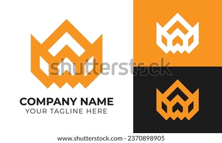 Professional creative modern real estate house and home logo design template