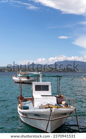 Picture of the fishing town of Koroni, southern Greece.