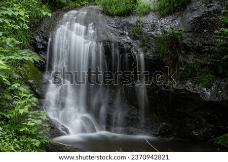 Sandan waterfall in Ushidake in Toyama Prefecture