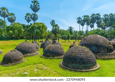 Kathurugoda Ancient Vihara located near Jaffna in Sri Lanka.