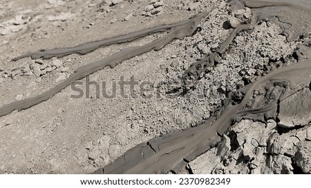 The surprising impact of mud volcano ecosystems in Azerbaijan. Royalty-Free Stock Photo #2370982349
