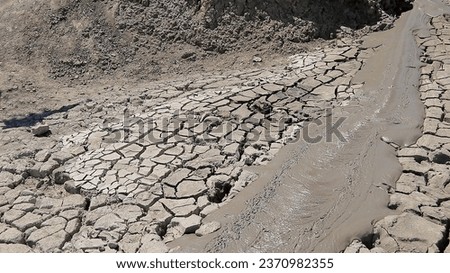 The surprising impact of mud volcano ecosystems in Azerbaijan. Royalty-Free Stock Photo #2370982355