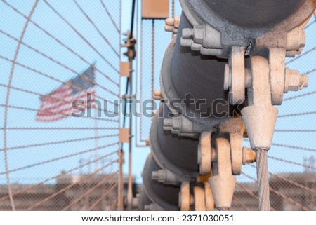 brooklyn bridge cables on deep blue sky background