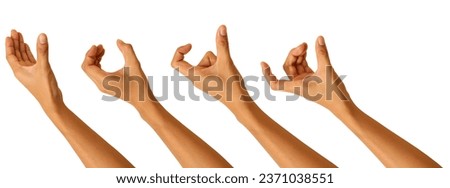 Hand set isolated from background, for advertising, branding, clip art, advertising business.