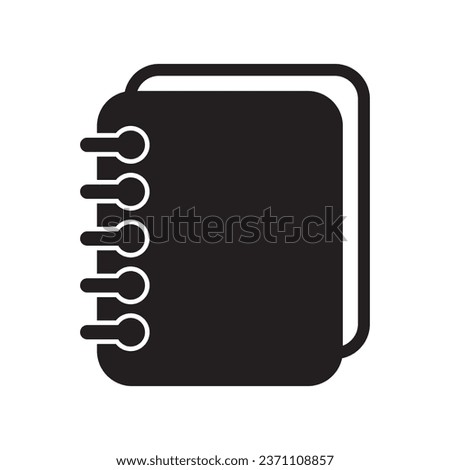 Notebook icon, notepad page icon.