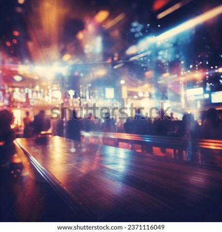 blurred people at a busy bar Royalty-Free Stock Photo #2371116049