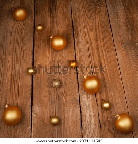 Background image. Desktop wallpaper in New Year's style. Wooden photo background with Christmas tree toys. new year, holiday, fun. New year concept