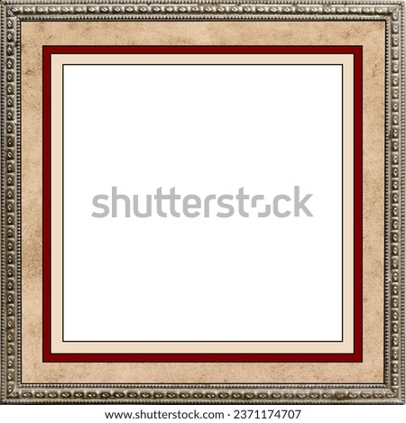 Ornate Picture Frame with Multi Colored Matts