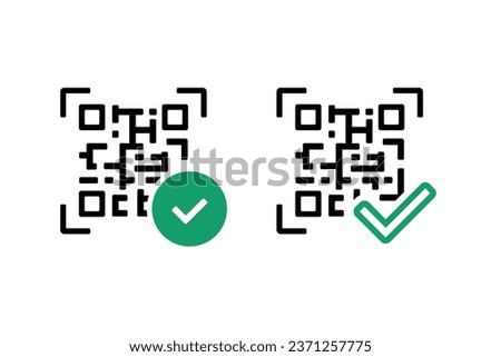 QR code with checklist. Illustration vector