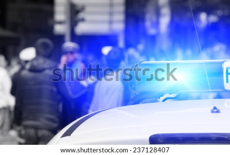 Cops at work. Royalty-Free Stock Photo #237128407