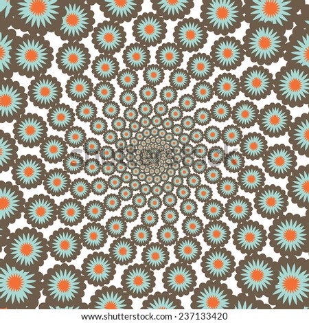hypnotize floral vector background 