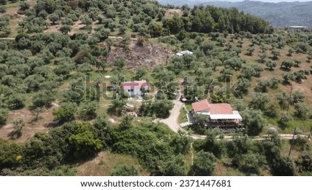 various parts of Greece from aerial photos