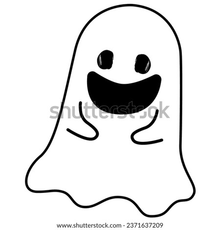 halloween ghost icon minimal concept ui ux icon for website, app, presentation, flyer, brochure etc.