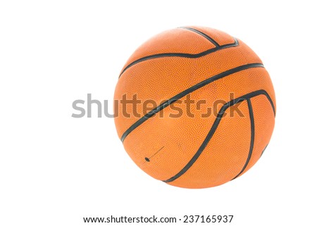 Basketball ball isolated on a white background 
