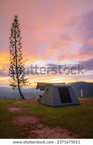 The perfect picture of the sky will always be sunset ,camping