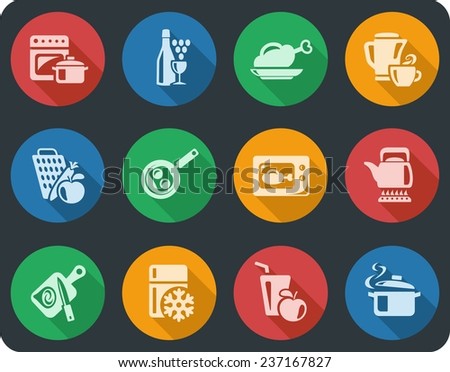 Kitchen and cooking button set