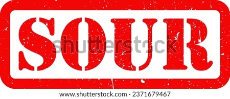 Red Sweet Salty Sour Bitter Rubber Stamp Grunge Texture Label Badge Sticker Vector EPS PNG Transparent No Background Clip Art Vector EPS PNG 